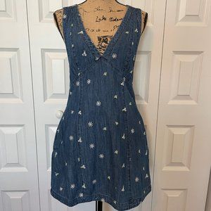 NWT Free People Corrine Denim Shift